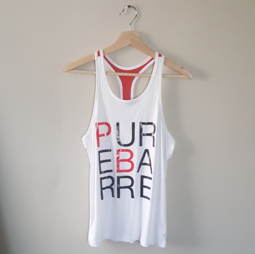 NWOT! Pure Bare White & Red Tank - Small
